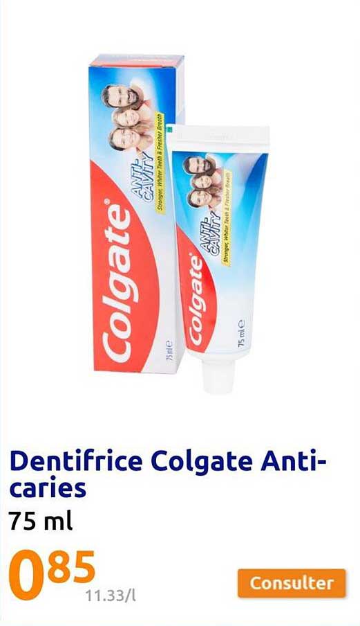 Dentifrice Colgate Anticaries