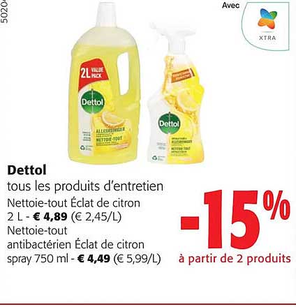 dettol les produits d'entretien
