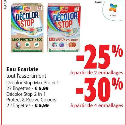 eau écarlate l'assortiment