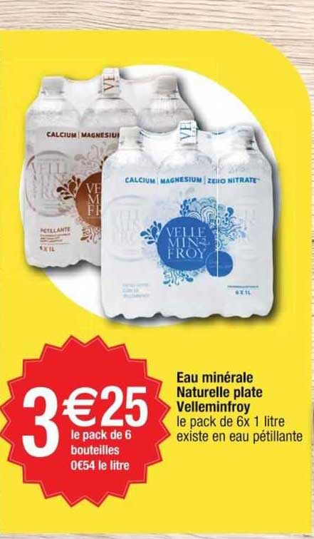 eau minérale naturelle plate velleminfroy