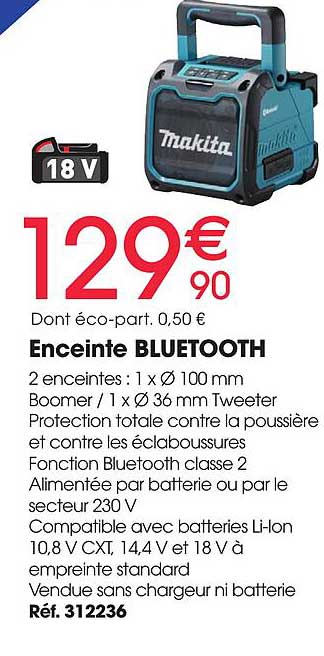 Enceinte Bluetooth Makita