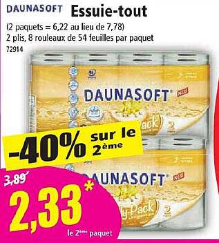 essuie-tout daunasoft