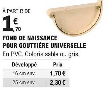 Fond De Naissance Pour Gouttière Universelle