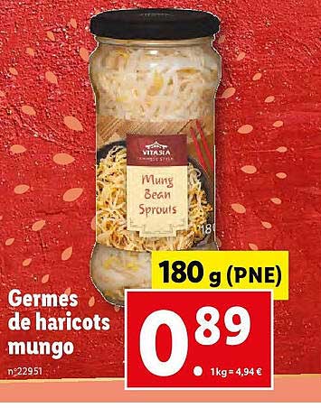 germes de haricots mungo vitasia