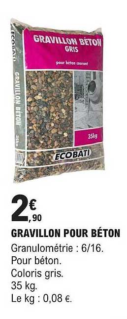 gravillon pour béton