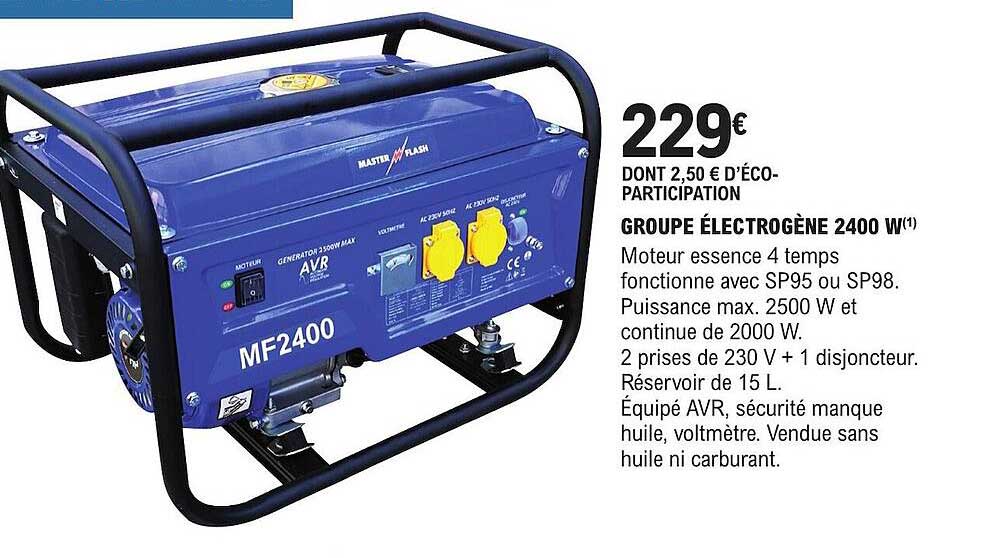 groupe électrogène 2400 w