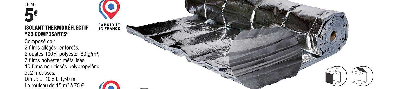 isolant thermoréflectif "23 composants"