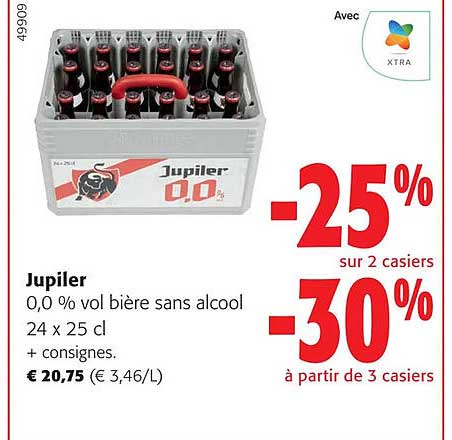 jupiler 0,0% vol bière sans alcool