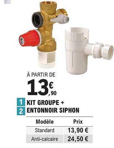 kit groupe + entonnoir siphon