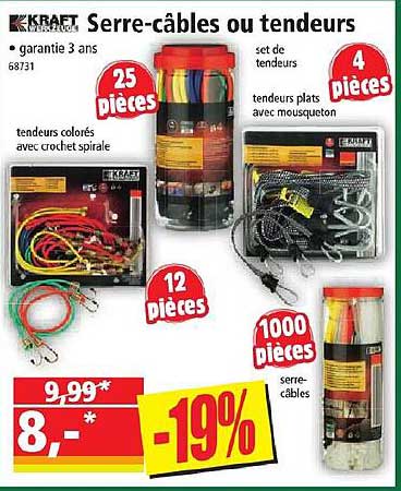 kraft serre-câbles ou tendeurs
