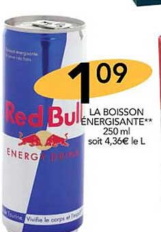 la boisson énergisante red bull