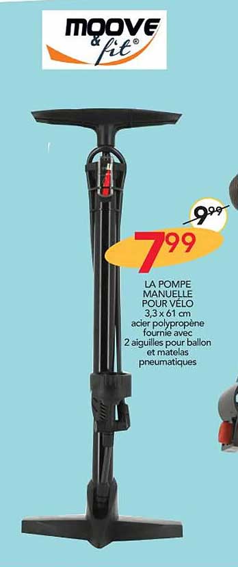 la pompe manuelle pour vélo moove & fit