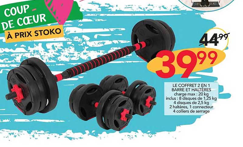 Le Coffret 2 En 1 Barre Et Haltères