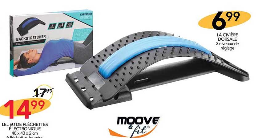 Le Jeu De Fléchettes électronique, La Civière Dorsale Moove & Fit