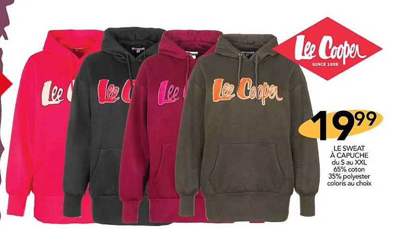 Le Sweat à Capuche Lee Cooper
