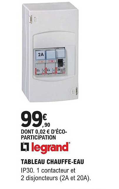 legrand tableau chauffe-eau