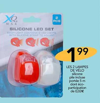 les 2 lampes de vélo