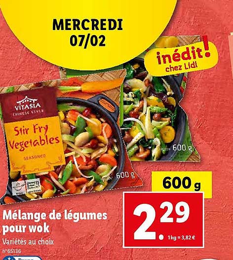 mélange de légumes pour wok vitasia