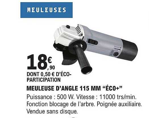 Meuleuse D'angle 115 Mm "éco+"