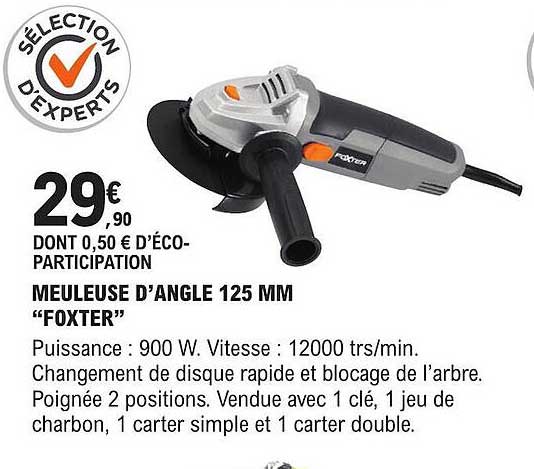 Meuleuse D'angle 125 Mm "foxter"