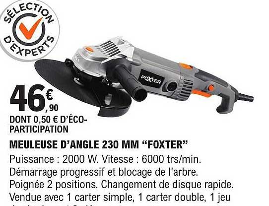Meuleuse D'angle 230 Mm "foxter"