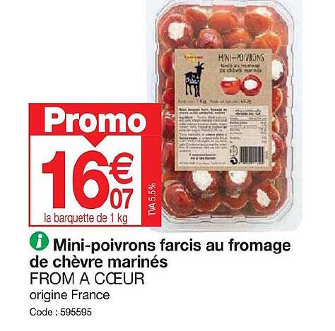 mini-poivrons farcis au fromage de chèvre marinés from a cœur