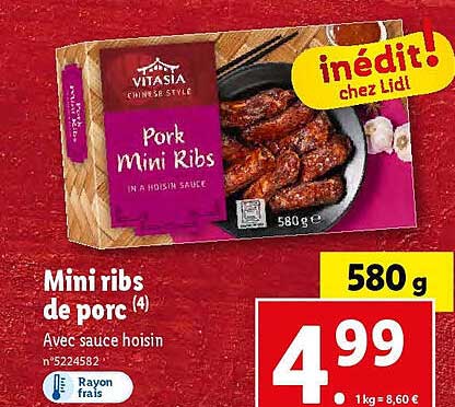 mini ribs de porc vitasia