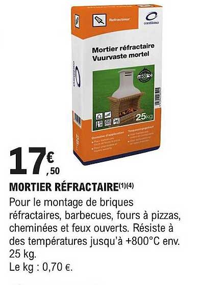mortier réfractaire