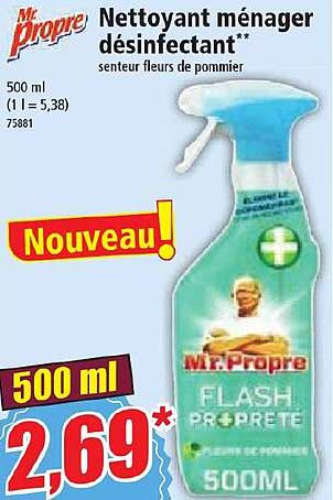 Nettoyant Ménager Désinfectant Mr Propre