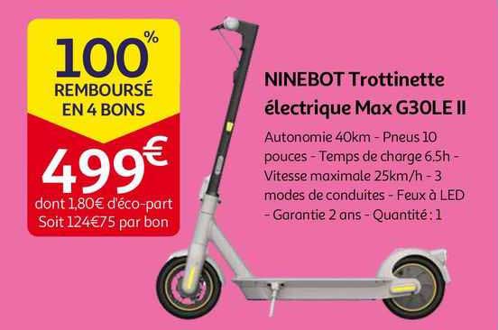 ninebot trottinette électrique max g30le II