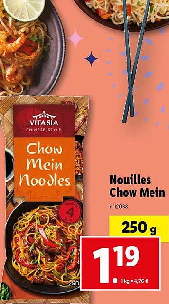 nouilles chow mein vitasia
