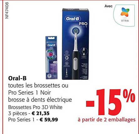 Oral-b Les Brossettes Ou Pro Séries 1 Noir