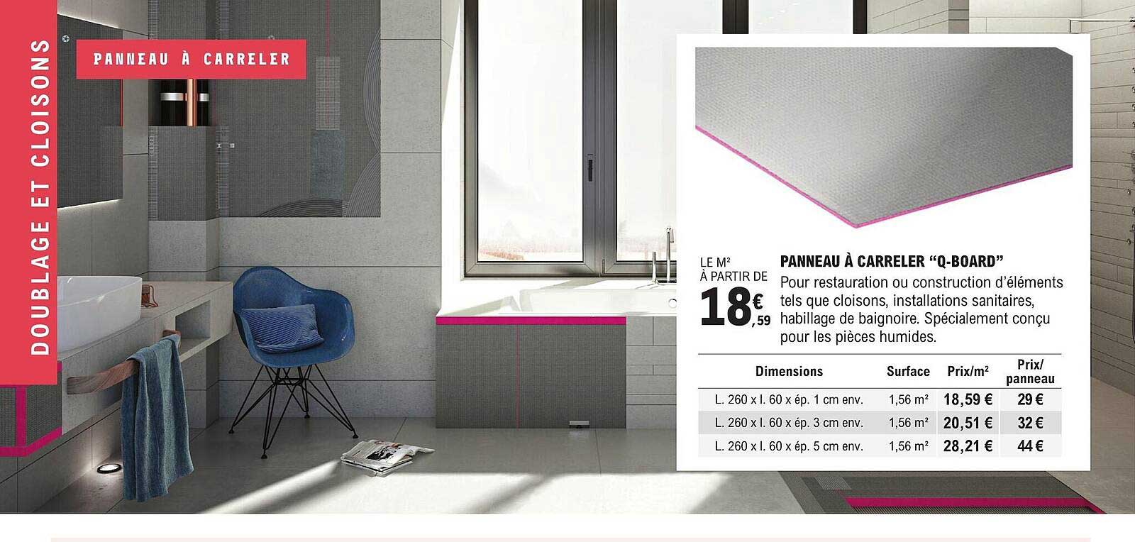 panneau à carreler "q-board"