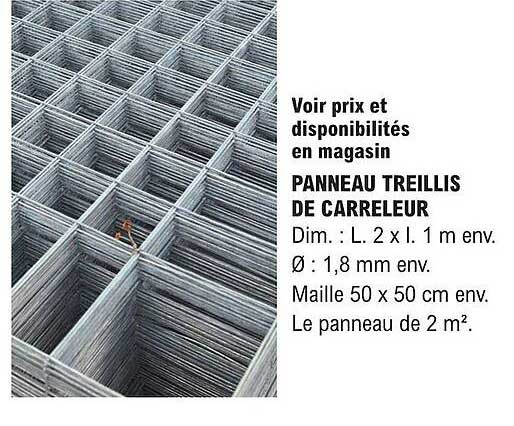 panneau treillis de carreleur