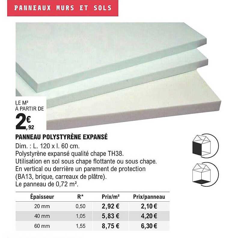 panneau polystyrène expansé
