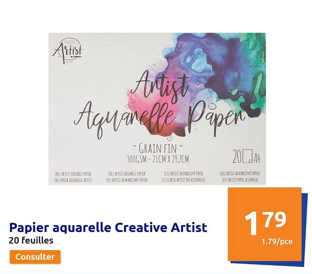 Papier Aquarelle Creative Artist