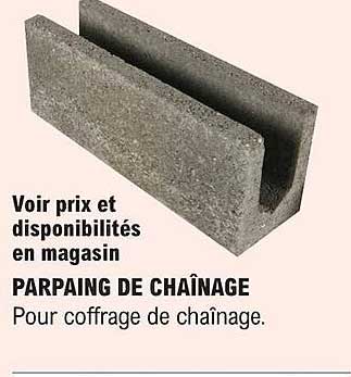 parpaing de chaînage