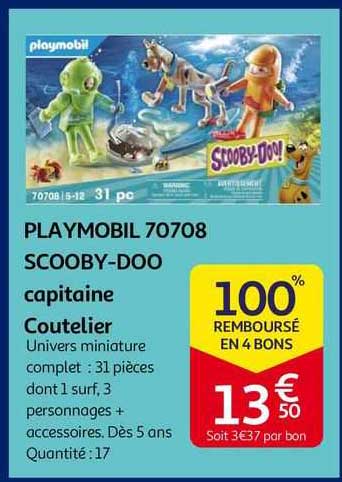 playmobil 70708 scooby-doo capitaine coutelier