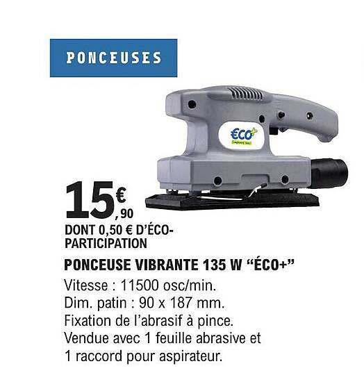 ponceuse vibrante 135 w "éco+"