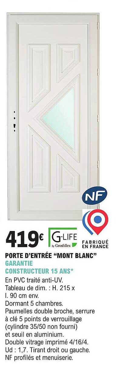 porte d'entrée "mont blanc"