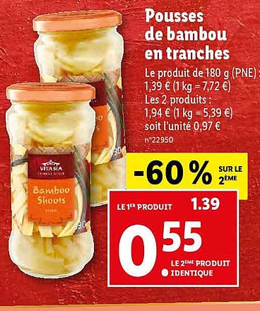pousses de bambou en tranches vitasia
