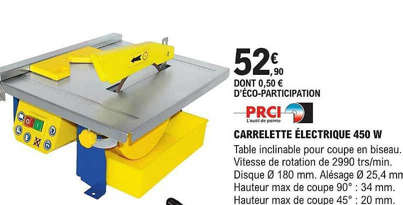 prci carelette électrique 450w