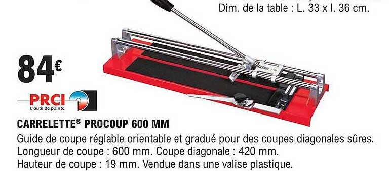 prci carrelette procoup 600 mm