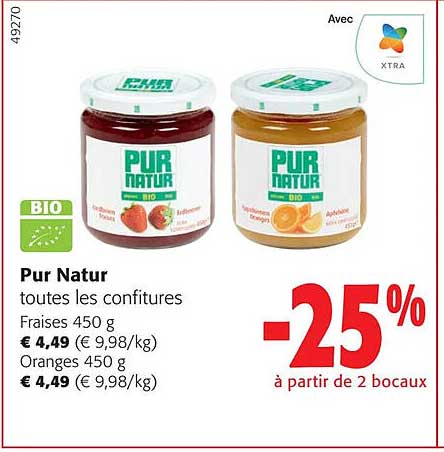 pur natur toutes les confitures