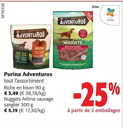 purina adventuros l'assortiment