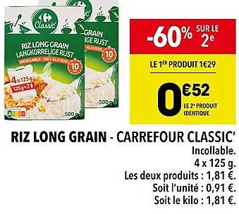 Riz Long Grain - Carrefour Classic'
