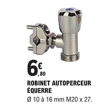robinet autoperceur équerre