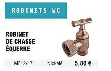 robinet de chasse équerre