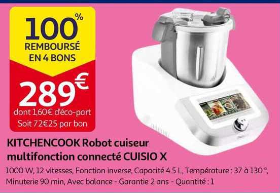 Robot Cuiseur Multifonction Connecté Cuisio X Kitchencook