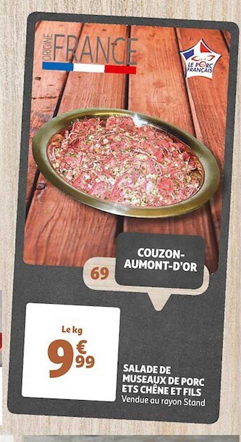 salade de museaux de porc ets chêne et fils